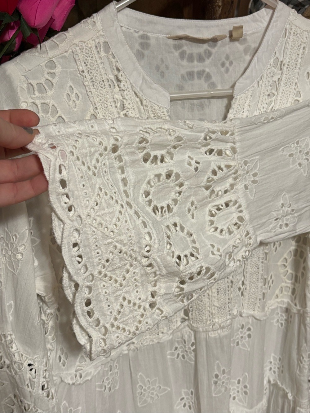 Soft Surroundings • Cordelia Eyelet Lace Short Dress - Picture 5 of 11